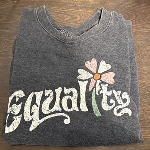 Gray Equality Sweater